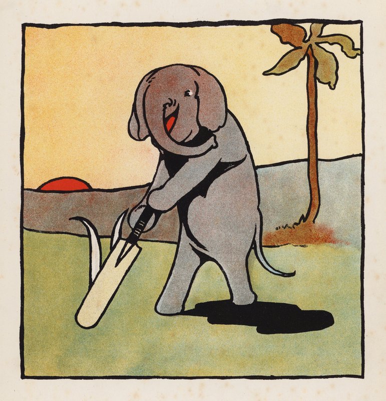Unsinn: Elefant spielt Cricket von Charles Robinson