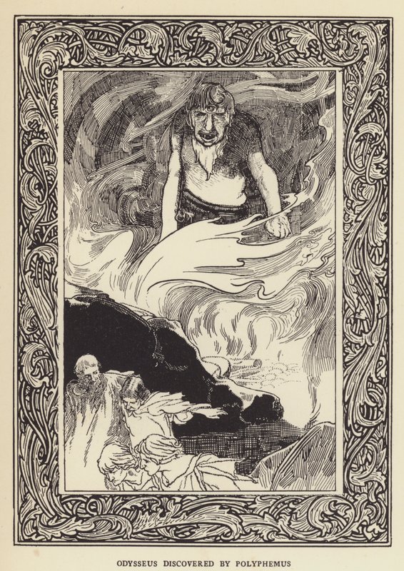 Odysseus entdeckt von Polyphemus von Sir John Charles Robinson