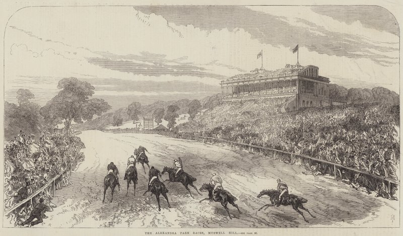Die Alexandra Park Rennen, Muswell Hill von Sir John Charles Robinson