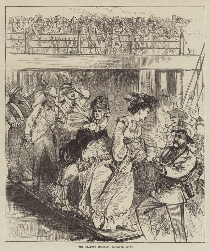 Der Statue Holiday, Margate Jetty von Sir John Charles Robinson