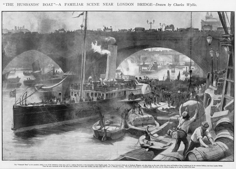 Das Boot des Ehemanns von Charles William Wyllie