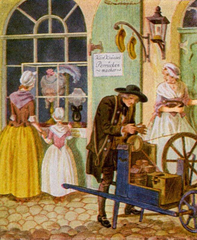 Scherenschleifer (Farblithografie) von Christophe (1856 1945)