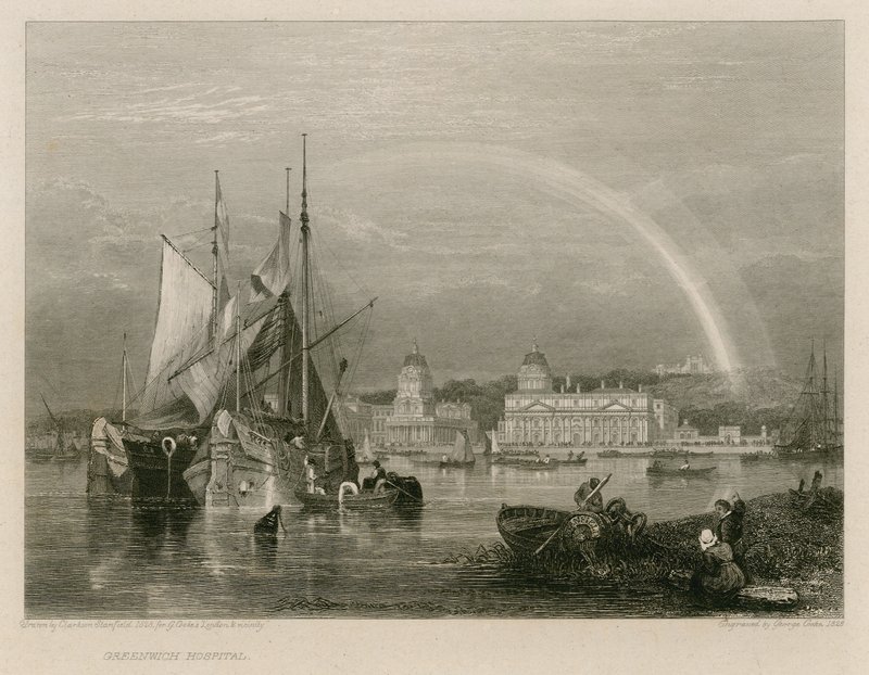 Greenwich Hospital, London von Clarkson Frederick Stanfield