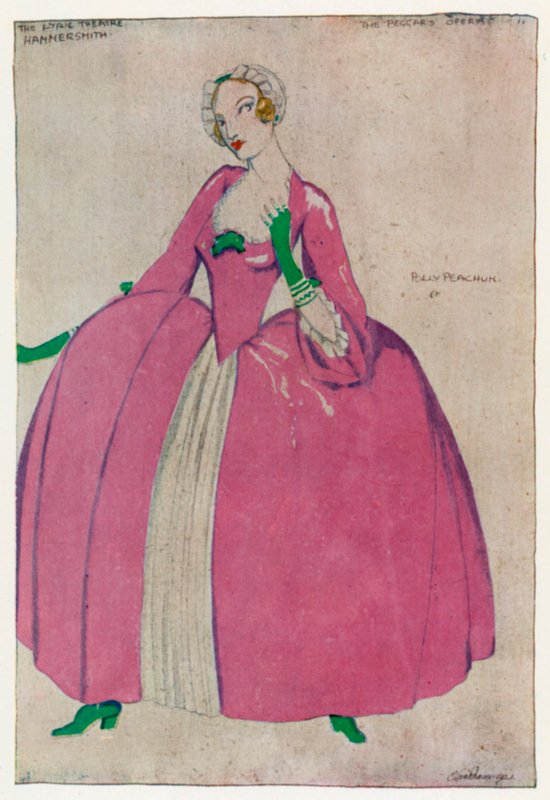 Die Bettleroper, Polly Peachum von Claud Lovat Fraser
