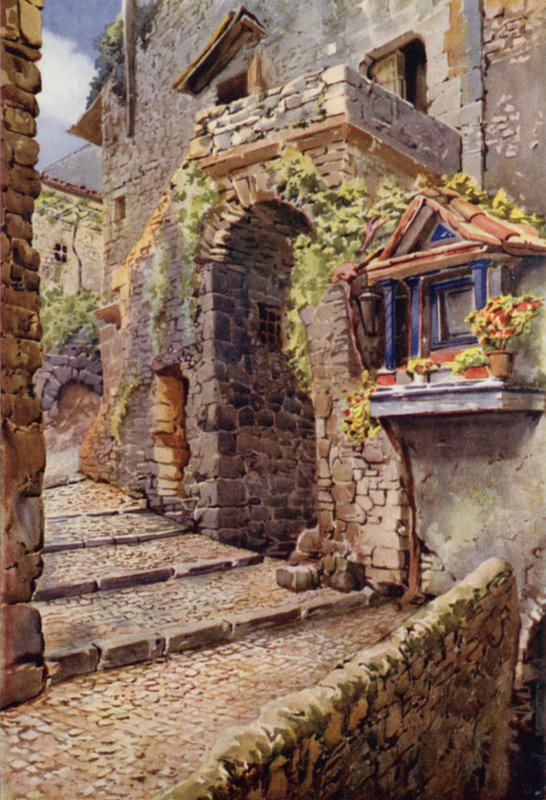 Mittelalterliche Häuser, Alatri von Commendator Formilli