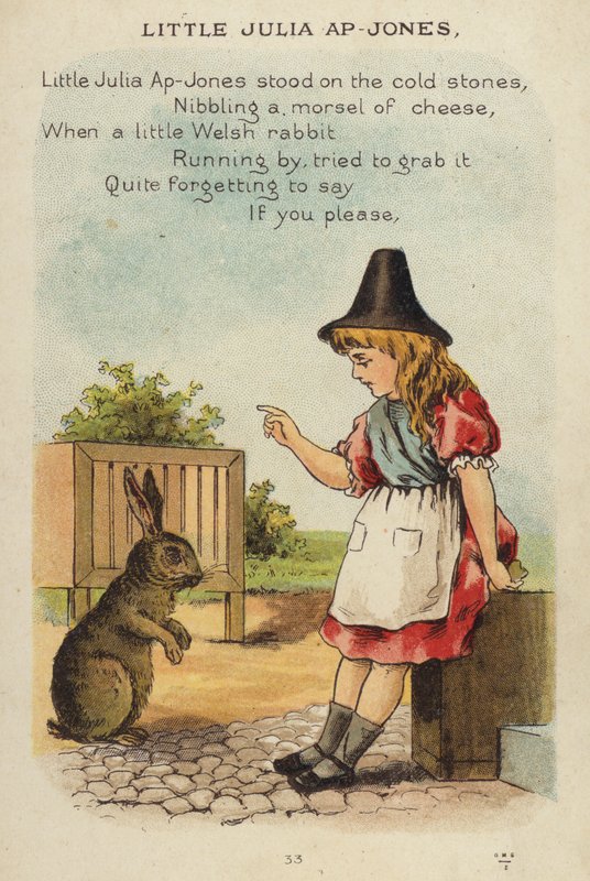 Kinderlied: Kleine Julia Ap-Jones (Chromolithografie) von Constance Haslewood