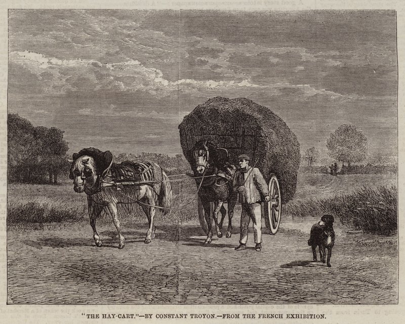 Der Heuwagen von Constant Emile Troyon