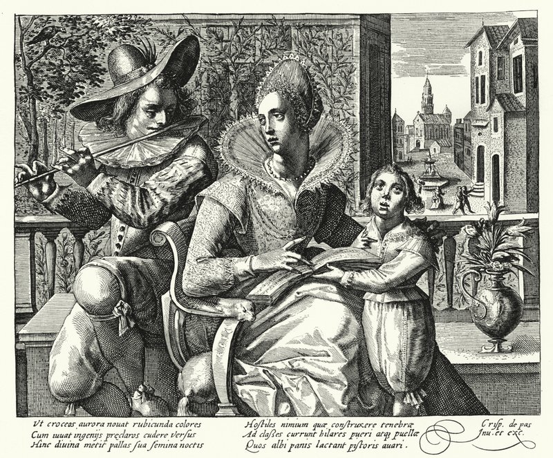 Das Familienkonzert von Crispin I de (after) Passe