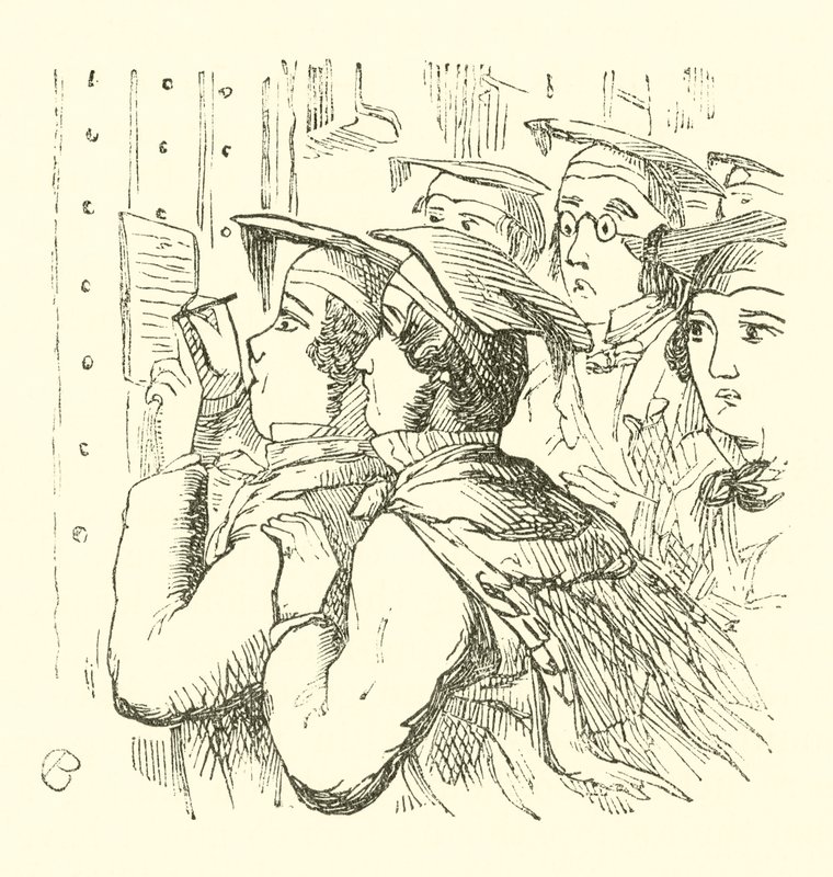 College-Prüfungsliste von Cuthbert Bede