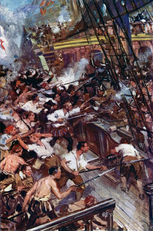 Illustration für Westward Ho! von Cyrus Cuneo