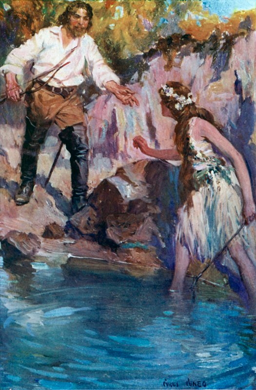 Illustration für Westward Ho! von Cyrus Cuneo
