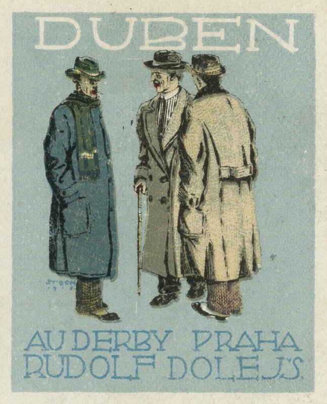 April. Au Derby Rudolf Dole Mode, Prag von Czech School