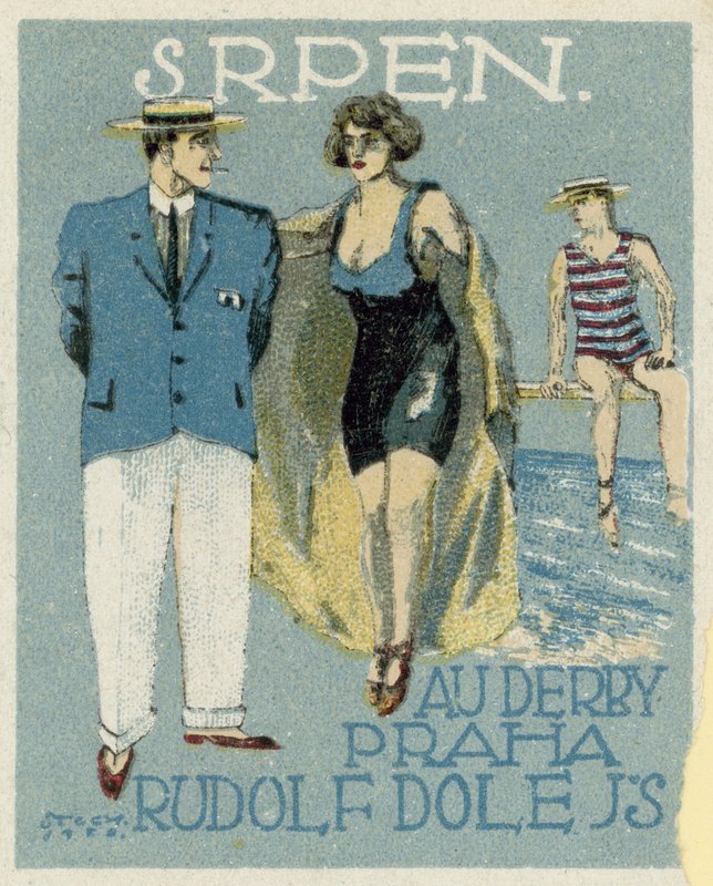 August. Au Derby Rudolf Dole Mode, Prag von Czech School