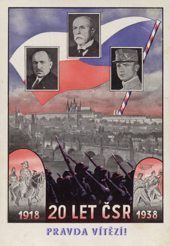 Feier der tschechoslowakischen Unabhängigkeit 1918 - 1938 von Czech School