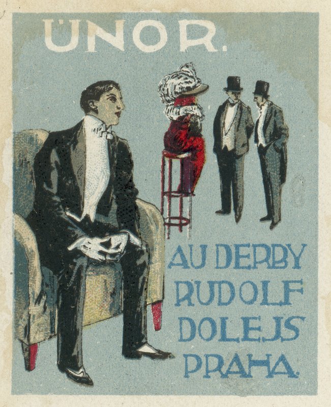 Februar. Au Derby Rudolf Dole Mode, Prag von Czech School