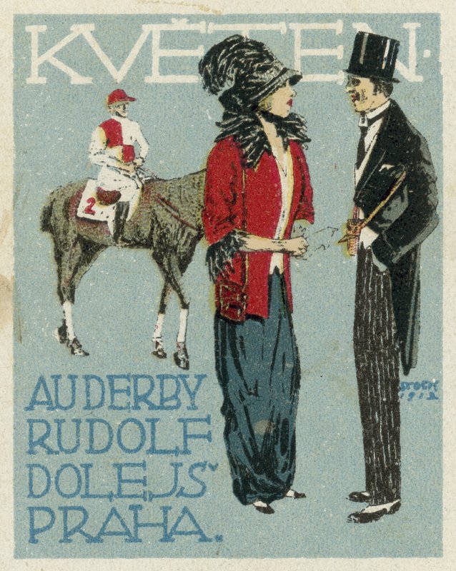 Mai. Au Derby Rudolf Dole Mode, Prag von Czech School