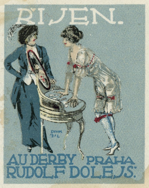 Oktober. Au Derby Rudolf Dole Mode, Prag von Czech School