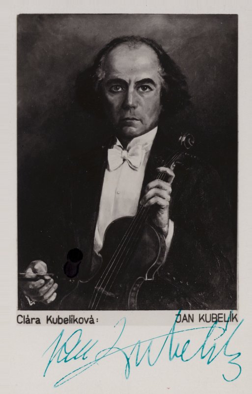 Porträt von Jan Kubelik von Czech School