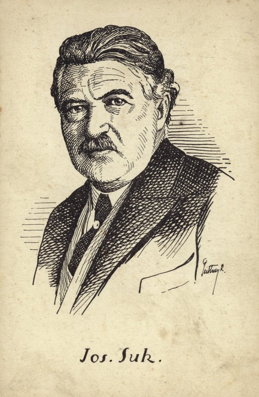 Porträt von Josef Suk von Czech School