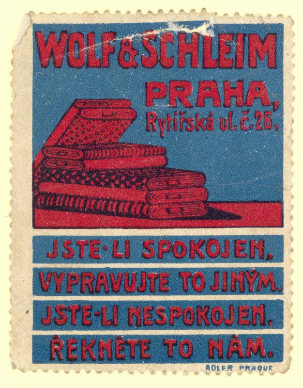 Wolf & Schleim Stoffe, Prag von Czech School