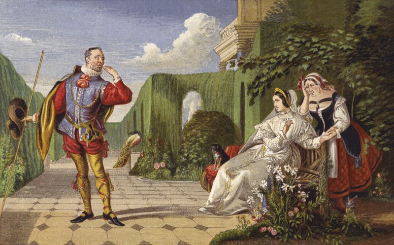 Malvolio und die Gräfin von Daniel Maclise