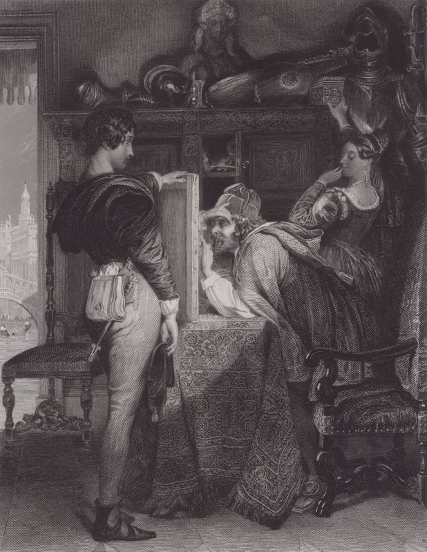 Salvator Rosa von Daniel (after) Maclise