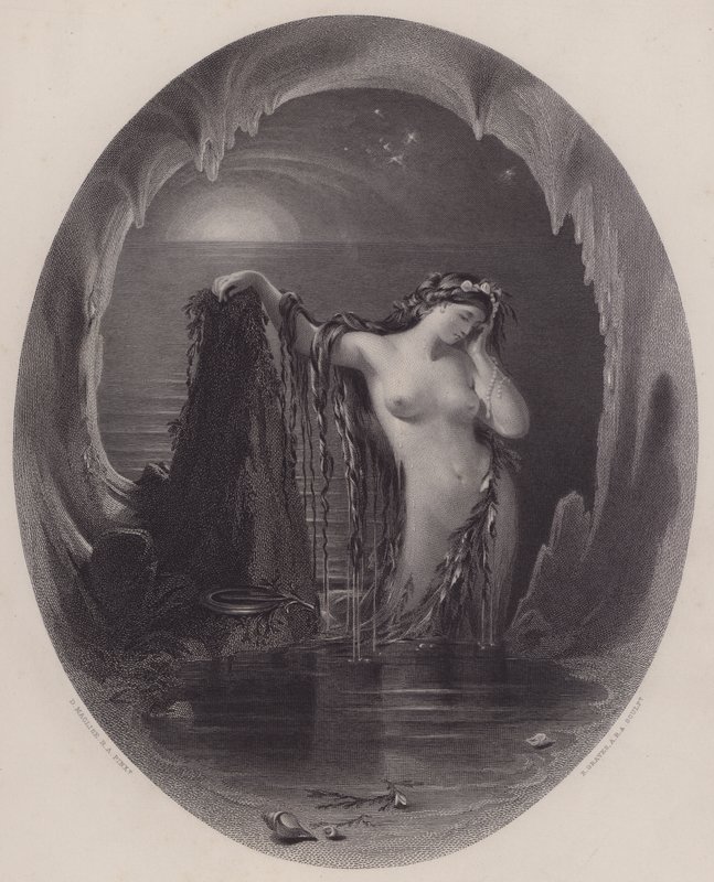 Der Ursprung der Harfe von Daniel (after) Maclise