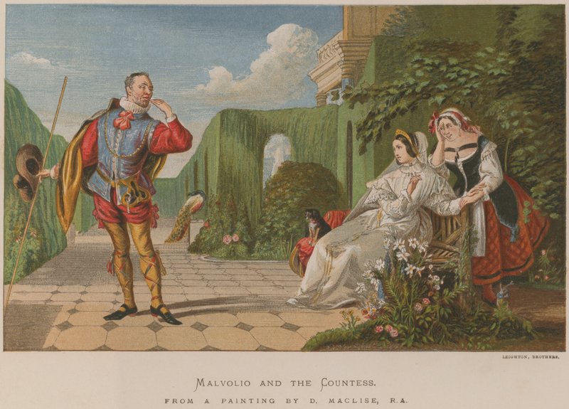 Malvolio und die Gräfin von Daniel Maclise