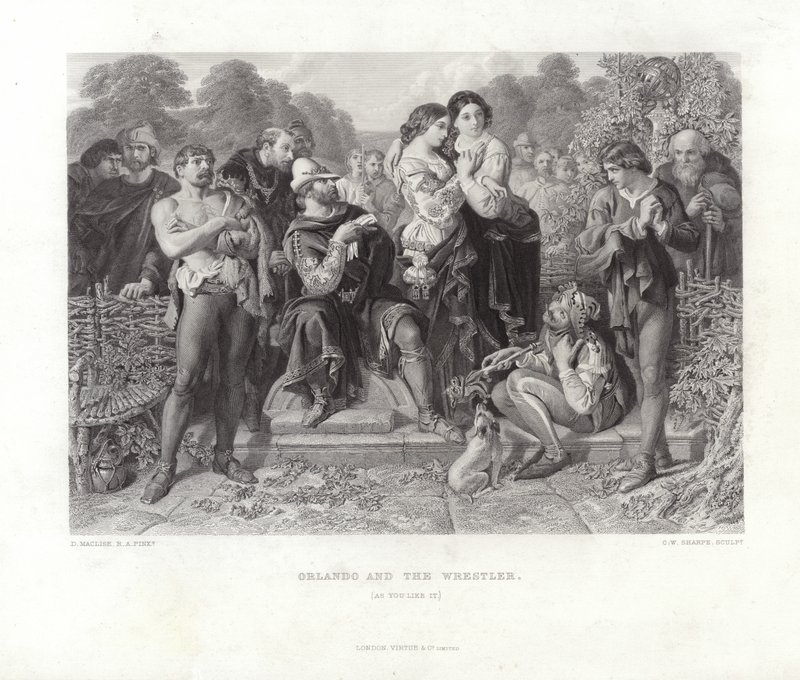 Orlando und der Wrestler von Daniel Maclise
