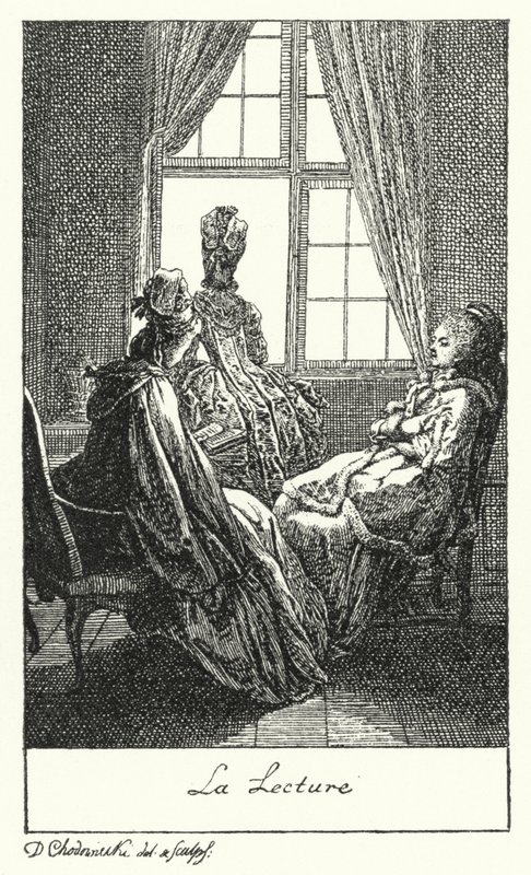 Lesen von Daniel Nikolaus (after) Chodowiecki
