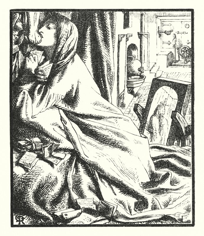 Mariana im Süden von Dante Gabriel (after) Rossetti