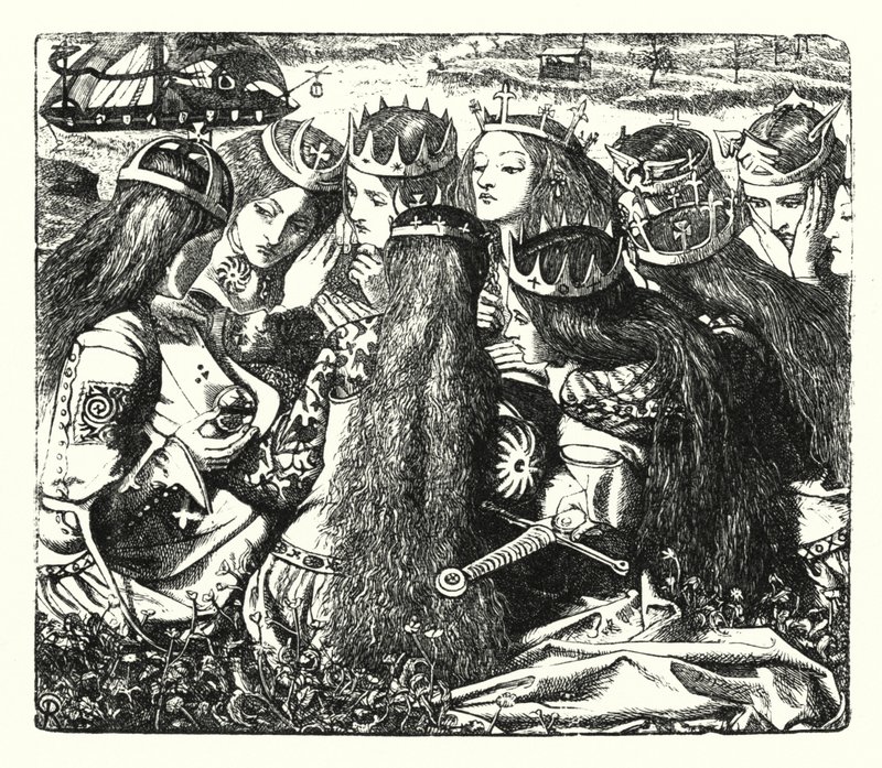 Der Palast der Kunst von Dante Gabriel (after) Rossetti