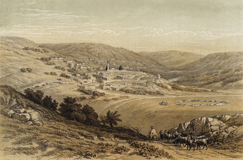 Gesamtansicht von Nazareth von David (after) Roberts