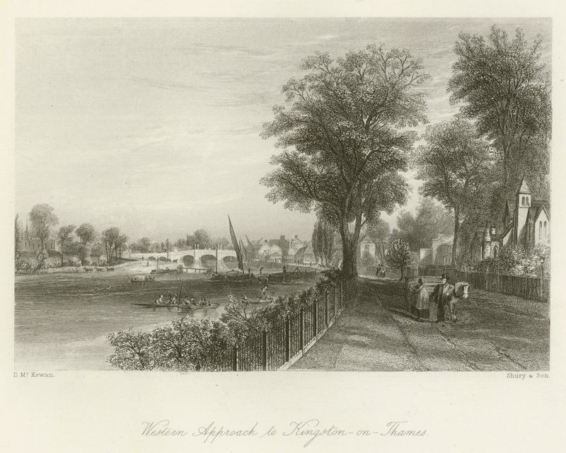 Westlicher Zugang zu Kingston-upon-Thames von David Hall McKewan