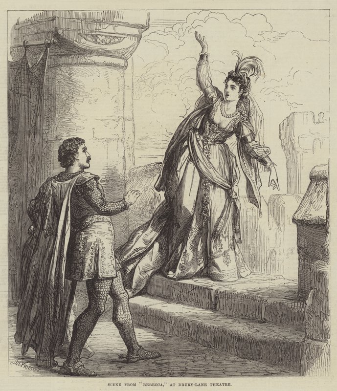 Szene aus Rebecca, im Drury-Lane-Theater von David Henry Friston