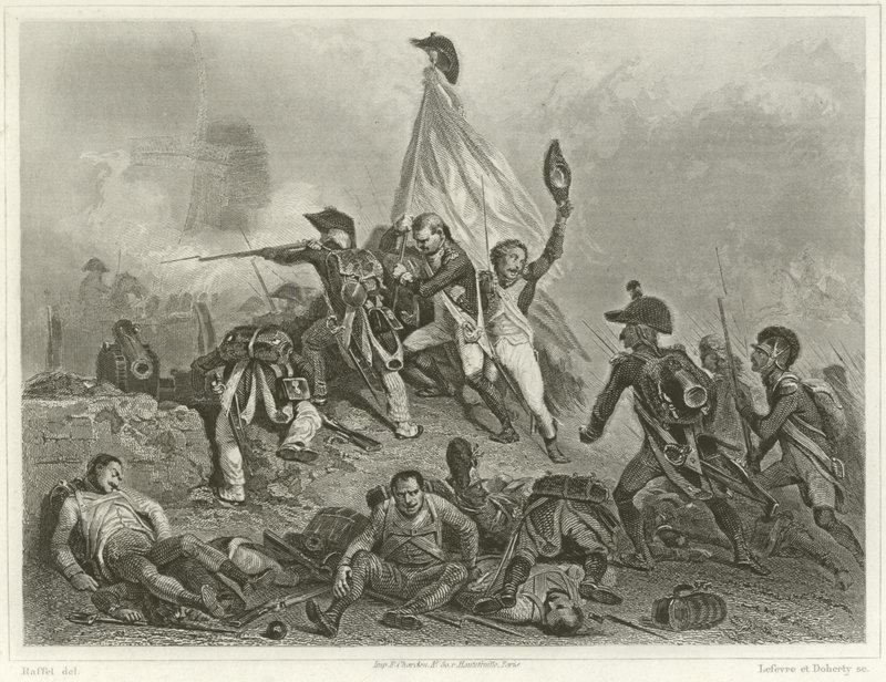 Schlacht von Jemappes von Denis Auguste Marie Raffet