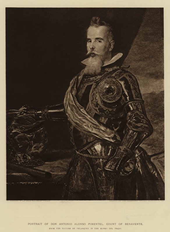 Porträt von Don Antonio Alonso Pimentel, Graf von Benavente von Diego Velázquez