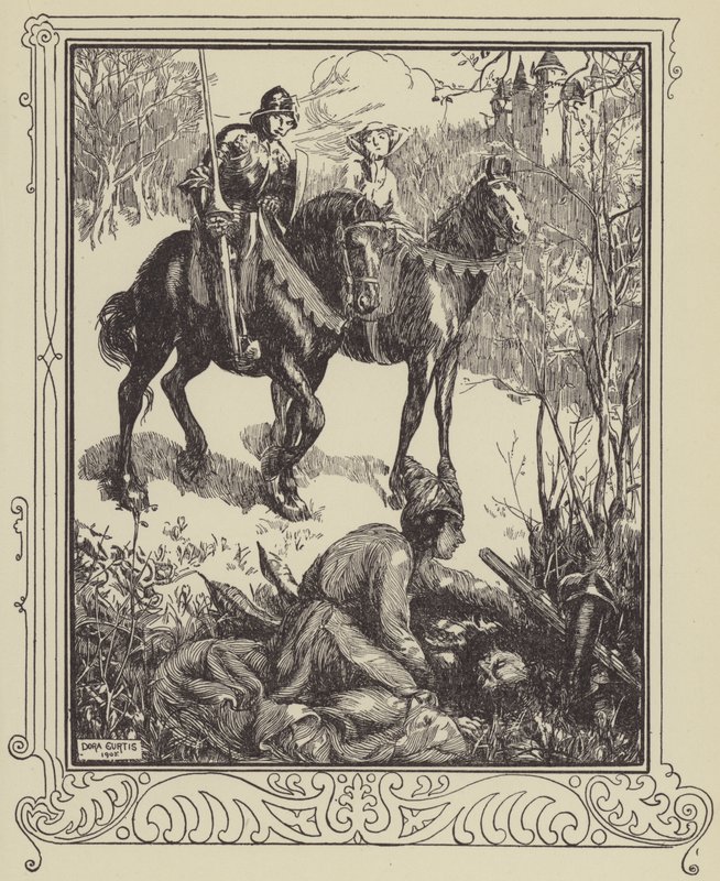Eine Dame weint bitterlich von Dora Curtis