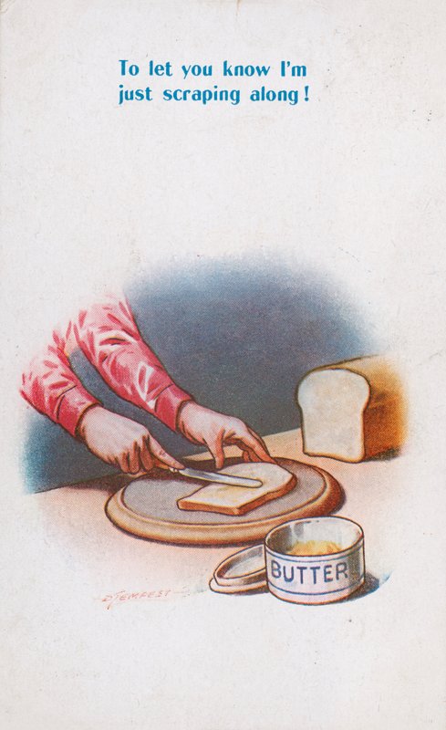 Butter, die entlang schabt von Douglas Tempest