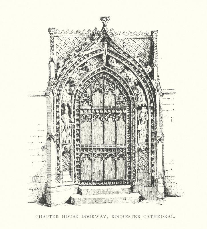 Kapitelhaus-Tür, Rochester Cathedral von Duncan Moul