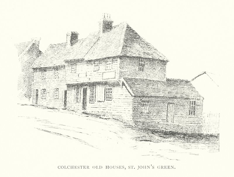 Alte Häuser in Colchester, St John