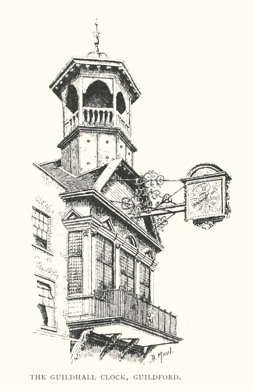 Die Rathausuhr, Guildford von Duncan Moul