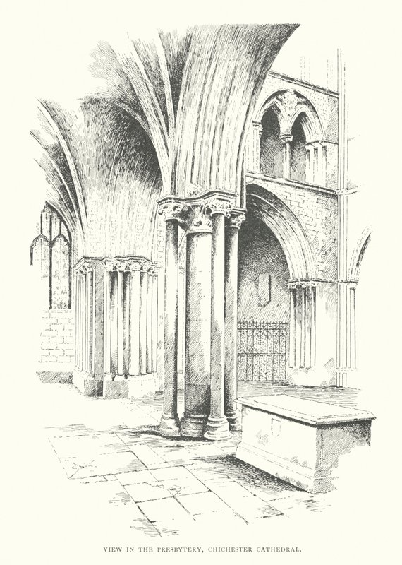 Ansicht im Presbyterium, Kathedrale von Chichester von Duncan Moul