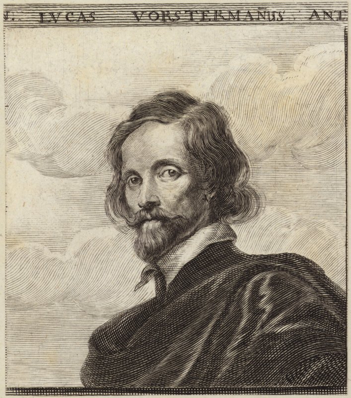 Porträt von Lucas Vorsterman von Dutch School