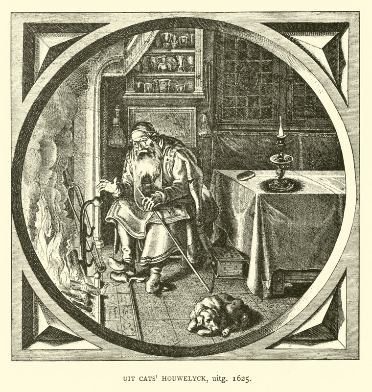 Szene aus Houwelick, von Jacob Cats, 1625 von Dutch School