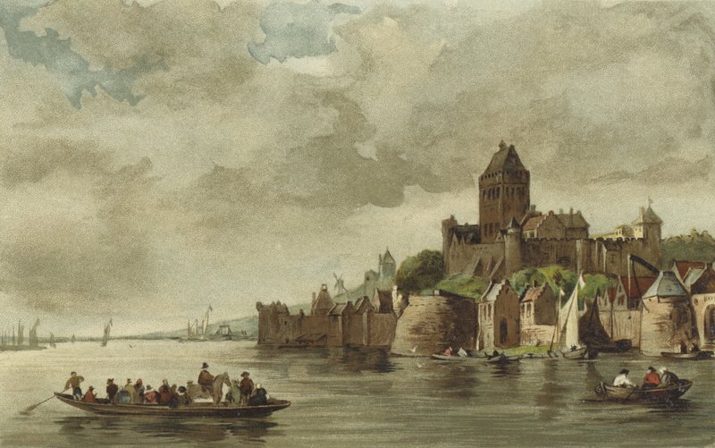 Ansicht der Valkhof-Burg, Nijmegen von Dutch School