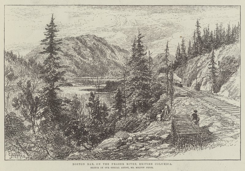 Boston Bar am Fraser River, British Columbia von E. Jennings