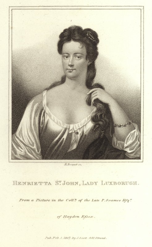 Henrietta St John Lady Luxborough von E. Bocquet