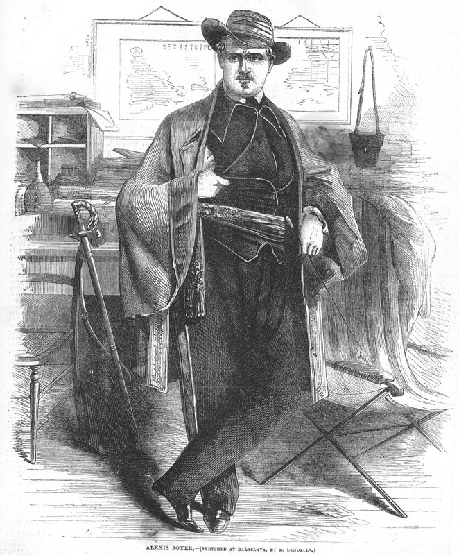 Alexis Soyer, skizziert in Balaklawa von Ebenezer Landells