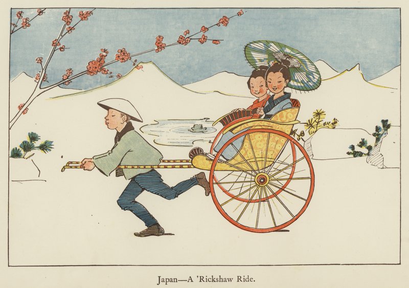 Japan, eine Rikscha-Fahrt von Edith Farmiloe